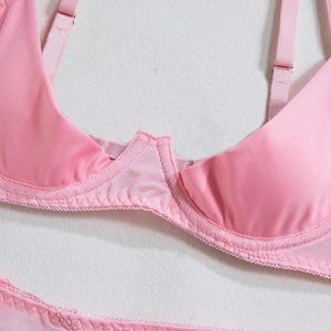 Bras Lingerie Pink Lace Women Bra