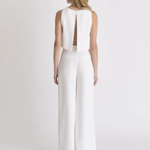 Bridal Two Piece Sets Floor-Length Sleeveless Wedding Dress - Image 2