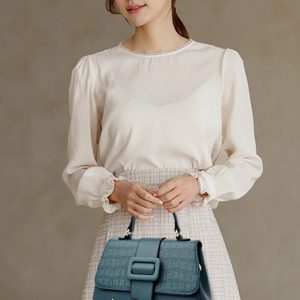 Designer Lock Large Capacity Crocodile Pattern Leather Tote Handbag - Image 3