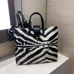 Fashion Zebra Pattern Handbags Big Women Tote Bag High Quality Leather Casual Shoulder Bags Large Capacity Messenger Bag