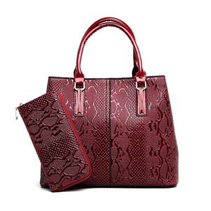 Leather Casual Tote Bag Large Capacity Vintage Designer Handbag - Image 4