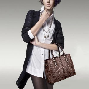 Leather Casual Tote Bag Large Capacity Vintage Designer Handbag - Image 2