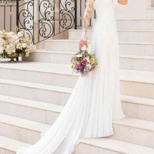 Plus Size Wedding Dresses Chiffon Lace Applique Beach Wedding Bridal Dress Free Customization - Image 4
