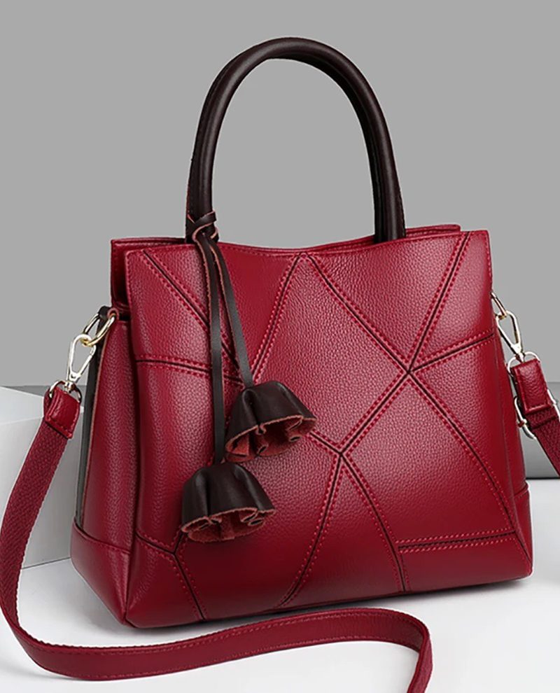 Retro Elegant Crossbody  Designer High Quality PU Leather Tassel Handbags