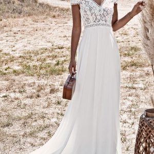 Wedding Dresses Backless Lace Long Boho Bridal Gowns Free Customization