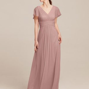 Bridesmaid Dresses Chiffon A-Line Floor-Length Formal Gown - Image 6