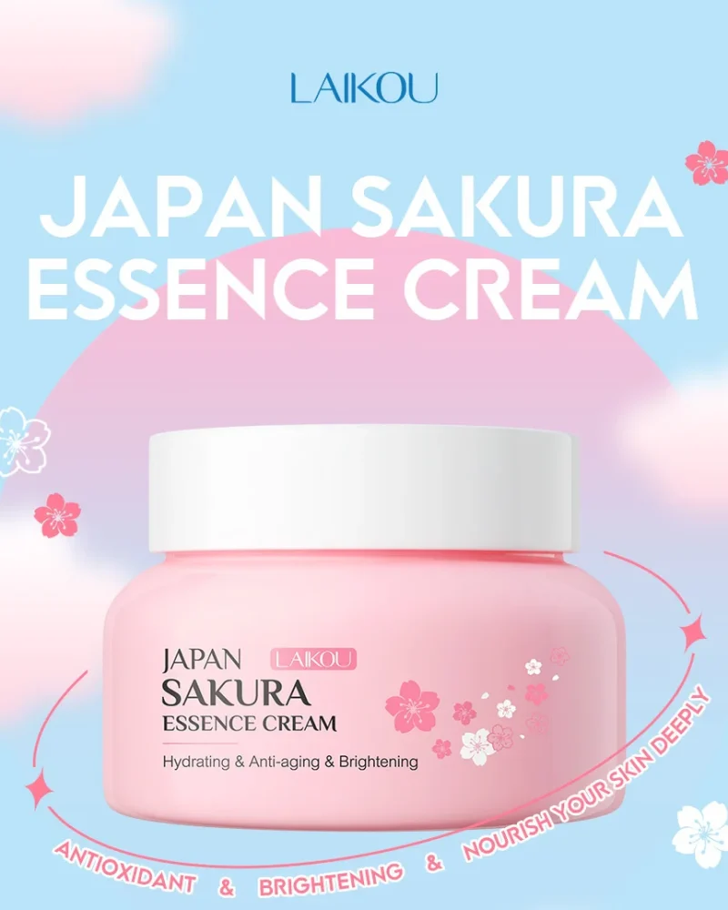 Sakura Essence Cherry Blossom Facial Moisturizing Anti Wrinkle Anti Aging Brighten Skin Care