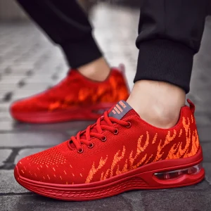 Air Cushion Men Running Shoes Anti-slip Women's Sneakers