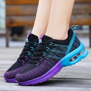 Sports Shoes Women Sneakers Fashion Mesh Breathable Flat Casual Shoes - Image 3
