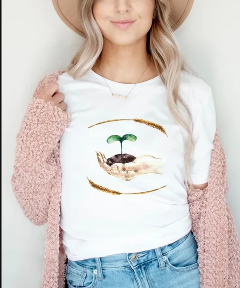 Summer Letter Print T-shirt for Women - Casual Fit
