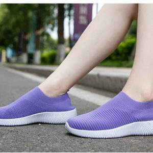 Women Casual Walking Shoes Lightweight Breathable Mother Footwear - Image 4