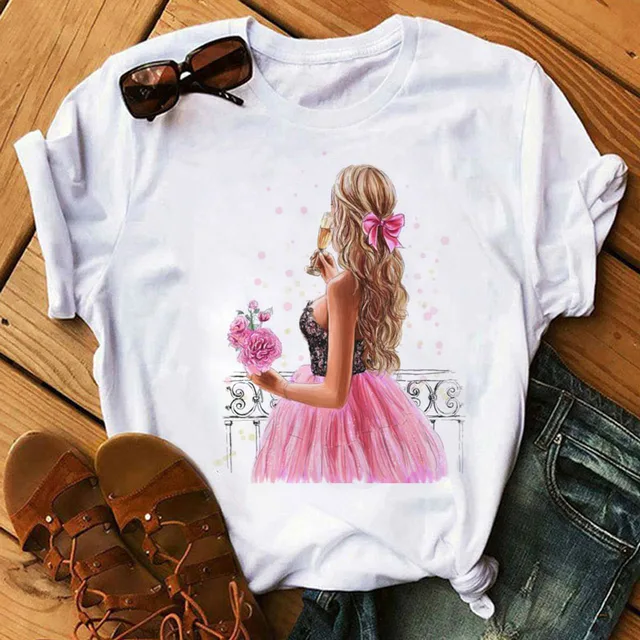 flower Chic: Women's Casual O-Neck Tee - Spring/Summer Collection