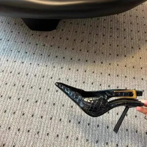 Bella Stride - Classic Buckle Heel in Stone - Image 2