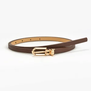 Candy Color Thin Belt Pants Jeans Dress Belt Alloy Pin Buckle Waistband's Adjustable - Image 4