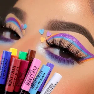 Colors Matte Liquid Eyeliner Smudging Lasting Colorful Eye Liner - Image 2