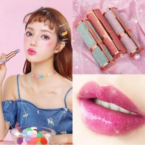 Diamond Lipstick Temperature Changing Color Shiny Moisturizing Lasting Waterproof Glitter Lip Balm