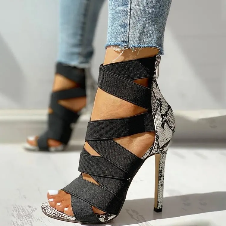 High Heels Gladiator Ankle Strap Sandals Party Pumps Shoes Sandalia Feminina