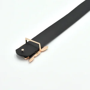 PU Leather Alloy Needle Buckle Versatile Belt Decoration Instagram Style Simple Durable Belt - Image 3