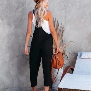 Backless Wide Butt Lady Dating Cotton Dungaree - Image 5