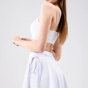 Badminton Tennis Skirt With Shorts Quick Dry Pocket Side Split Bandage Sports Skirts - Image 7