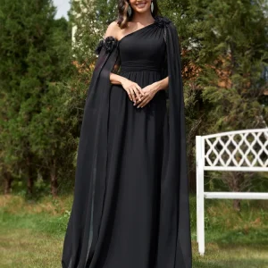 Chiffon Streamer Long Elegant Bridesmaid Prom Evening Party Flower Dress - Image 10