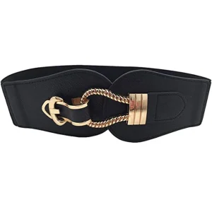Elastic Stretch Cinch Waistband Wide Skinny Soft Around Waist Band - Image 4
