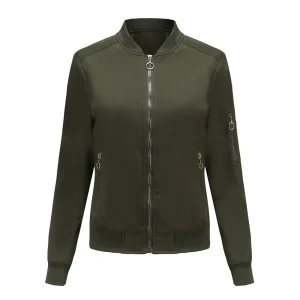 Elegant Bomber Jacket Cotton Padded Coats Fashion Coat - Image 11