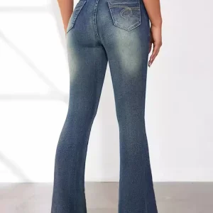 Fashion Jeans Chic Natural Waist Denim Elegant Jeans Pant - Image 5