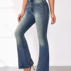 Fashion Jeans Chic Natural Waist Denim Elegant Jeans Pant - Image 4
