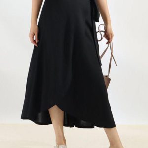 Irregular Full Skirt Drawstring Daily Casual Dating Outdoor Bottom - Image 3