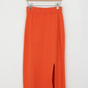 Knitted Skirts Elastic Waist Split Pencil Skirt Casual Bodycorn Long Midi Skirt - Image 4