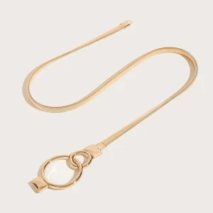Round Buckle Golden Belt - Image 3