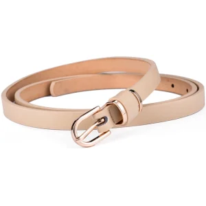 Skinny Solid Leather Dress Belt Ceinture Femme - Image 4