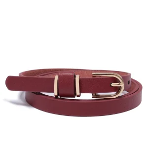 Skinny Solid Leather Dress Belt Ceinture Femme - Image 6