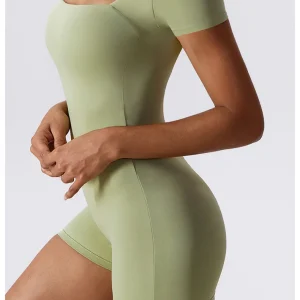 Sports Jumpsuits Short Sleeved Yoga Pants Bodysuit Workout Training Dance Fitness Active wear Tights  Gym Clothing - Image 3