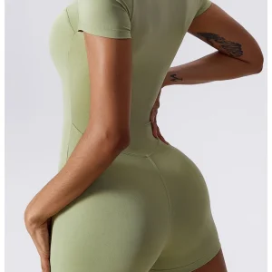 Sports Jumpsuits Short Sleeved Yoga Pants Bodysuit Workout Training Dance Fitness Active wear Tights  Gym Clothing - Image 2