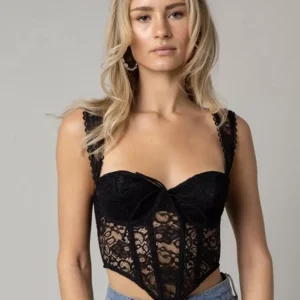 Stylish Cami Top Sweetheart Neck Lace Lace Sheer Elegant Camis