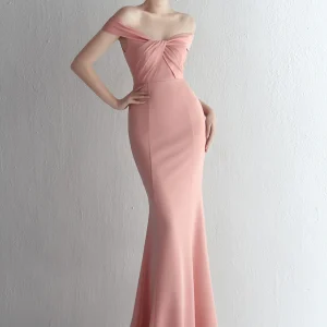 backless elegant luxury fishtail bridesmaid evening birthday prom long maxi dress vestido - Image 2