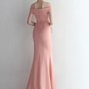 backless elegant luxury fishtail bridesmaid evening birthday prom long maxi dress vestido - Image 4