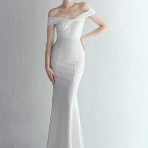 backless elegant luxury fishtail bridesmaid evening birthday prom long maxi dress vestido - Image 6