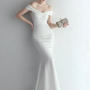 backless elegant luxury fishtail bridesmaid evening birthday prom long maxi dress vestido - Image 7
