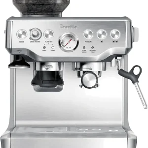 Breville Barista Express Espresso Machine, Brushed Stainless Steel, BES870XL, Large