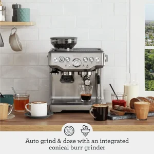 Breville Barista Express Espresso Machine, Brushed Stainless Steel, BES870XL, Large - Image 2