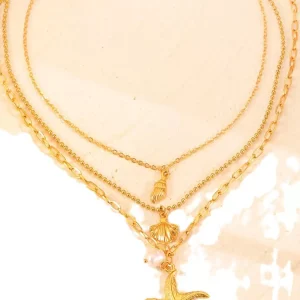 Daily Casual Metallic Stars Necklace Jewelry - Image 5