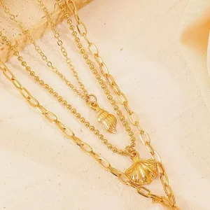 Daily Casual Metallic Stars Necklace Jewelry - Image 3