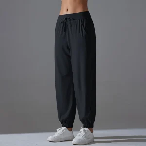 High Waist Pants Ice Silk Clothing Thin Youthful Clothes Casual Clothes Slim Loose Pants - Image 7