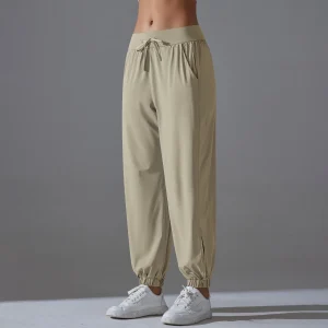 High Waist Pants Ice Silk Clothing Thin Youthful Clothes Casual Clothes Slim Loose Pants - Image 5