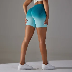 Yoga Shorts Gym Running Workout Shorts Seamless Sports Shorts High Waist Elastic Butt Lifting Fitness Shorts - Image 12