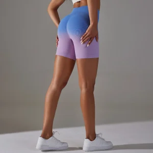 Yoga Shorts Gym Running Workout Shorts Seamless Sports Shorts High Waist Elastic Butt Lifting Fitness Shorts - Image 10