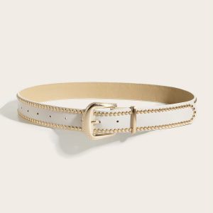 Handmade Fashion Nail Bead PU Belt - Image 5